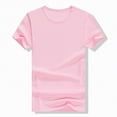 thumbnail image 2 of NOLDARES Kids Cotton T-Shirt Lightweight T Shirt Short Sleeve Boys Girls Tee Tops Classic Casual Shirts for Age 3-14 Years(Pink,5-6 Years), 2 of 8