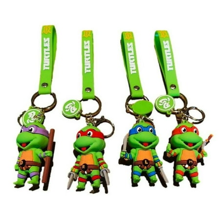 Teenage Mutant Ninja Turtles Set of 4 Silicone 3D Keychains Teenage Mutant Ninja Turtles Set of 4 Silicone 3D Keychains