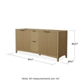 thumbnail image 3 of Wyndham Collection Wcf9191-72D-Cxsxxmxx Palmilla 72" Double Free Standing Vanity Cabinet, 3 of 4