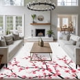 thumbnail image 4 of Rectangle Area Rug 6x9ft,Spring Pink Floral Cherry Blossoms Washable Carpet Non-Slip Runner Accent Rugs Indoor Floor Mat for Bedroom Living Room Decor,Japanese Flowers, 4 of 9