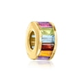 thumbnail image 4 of Ross-Simons 1.70 ct. t.w. Baguette Multi-Gemstone Bead Charm in 18kt Gold Over Sterling, Women's, Adult, 4 of 6