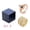 Rose gold, variant on Love You Ring Projection Crown Two In One Ring 100 Languages Rubik Cube Ring BoxSet Geometric Rhinestone Inlay