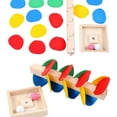 thumbnail image 1 of Colorful Tree Tower Wooden Dropping Ball Disassembly Assembly Game Toy Novelty Marble Run Activity Fine Motor Skill Development Educational Play Set For Kids 3.35X3.35X8.27In, 1 of 8