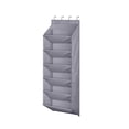 thumbnail image 1 of Puerta de tela no tejida gris de seis capas,bolsa para colgar zapatos,caja de almacenamiento de tela adecuada para puertas de armario, 1 of 5