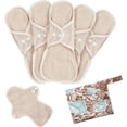 thumbnail image 1 of EcoNesxp Serviettes Hygiéniques Réutilisables en Coton Biologique Lavables et Anti-Fuites, 1 of 5