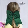 thumbnail image 3 of Jumbo Bow Pony with Tails (Dark Green), 3 of 6