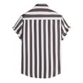 thumbnail image 5 of BOBOGOJP Men Summer Button Down Shirts Classic Fit Short Sleeve Button One Open Pocket Solid Basic Shirt,Black XL, 5 of 5
