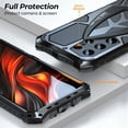 thumbnail image 4 of for Samsung Galaxy S24 Ultra case 2024 Metal Hard  Phone Case Cover Case para Screw(with Soft Screen Protector) Heavy Duty Rugged Military Grade Black, 4 of 11