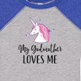 thumbnail image 4 of Inktastic Godmother Loves Me Unicorn Girls Girls Baby Bodysuit, 4 of 5