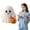 A,1Pc, variant on 3D Printed Plastic Ghost Figurine,1Pc White Ghost Tabletop Statue, Halloween Ghost Decor, Mini Ghost Ornament with Pumpkin Bucket, Cute Ghost Desktop Decoration for Mantel, Shelf