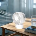 thumbnail image 4 of Ventilateur de Bureau USB Angle Réglable Petit Personnel Silencieux Mini Ventilateur de Chevet Adapté pour Maison Chambres Tables et Bureaux, 4 of 6