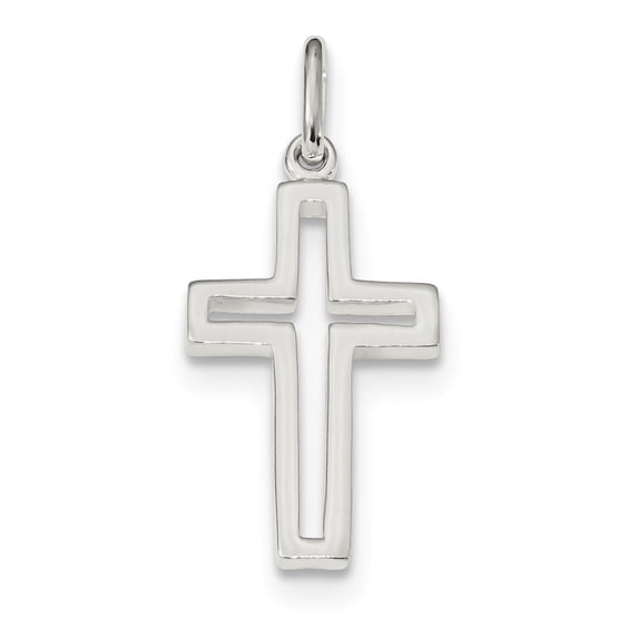 Sterling Silver Cut-out Cross Charm