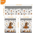 thumbnail image 3 of Halloween Kitchen Curtains 3 Piece Set Pumpkin Ghost Bats Gnome Curtains Valance & Tiers for Kitchen Home Indoor Cafe 36 Inch Short Window Curtain Over Sink Window Farmhouse Halloween Decor, 3 of 6