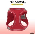 thumbnail image 2 of UOSIA Dog Harness and Leashes Set No Pull Puppy Harness Adjustable Soft Kitten Harness,Red,2XS, 2 of 6