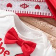 thumbnail image 5 of OJSFQUFP 3Pcs Baby Christmas Suit Long Sleeve Bow Tie Bag Romper Clothes Strap Pants Christmas Outfit My First Christmas, 5 of 9