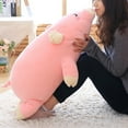 thumbnail image 5 of Hevirgo Pig Plush Pillow PP Cotton Filling Sofa Ornament Pink Cute Piggy Pillow Stuffed Animal Doll Birthday Gift,35cm, 5 of 10