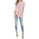 thumbnail image 4 of Camisa Mujer Camisa Con Estampado De Leopardo Con Mangas Volantes Ropa De Verano, Rosa, S Kearding AP002395-01, 4 of 7