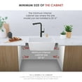 thumbnail image 4 of Stylish Dual Mount 22" White Composite Granite Single Bowl Kitchen Sink with Strainer S-822H, 4 of 14