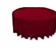 thumbnail image 3 of LA Linen TCpop120R-CranberryP28 Nappe en Popeline de Polyester, Canneberge - 120 Po. Ronde, 3 of 3