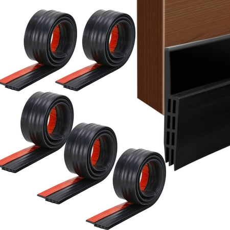 

ExactEdge Back to School Supplies Tape Adhesive Silicone Door Wind Vane 39 Inch Door Sealing Strip Used For Weather Stripping And Sound Insulation Inside And Outside Door Sealing