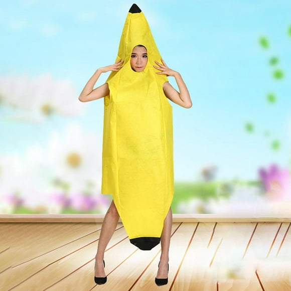 Banana Costume Prop Lovely Fruit Jumpsuit for Show Role Playing Themed Party Adults