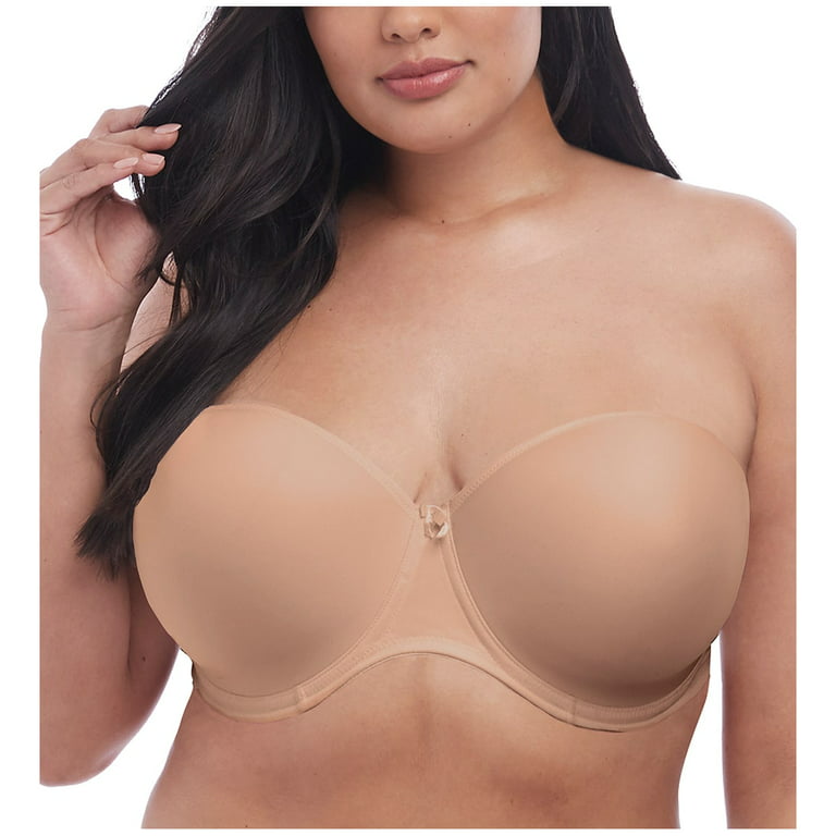 Women's Elomi Best EL4300 Smooth Underwire Moulded Convertible Strapless Bra  (Sahara 38GG) 