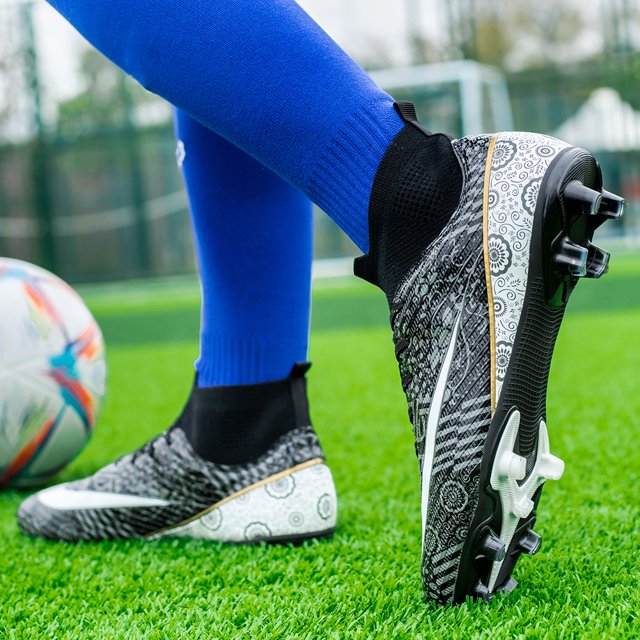 Niños para niñas Soccer Catess Firma Ground Soccer Zapatos de entrenamiento con zapatos de fútbol atlético de fútbol al aire libre