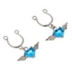 thumbnail image 4 of Pinzas para joyas Hugo con perno colgante de cristal no perforante azul, 4 of 10