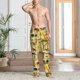 thumbnail image 2 of Balery Ethnic African Pantalones de pijama para hombre, pijama ultraligero, pantalón de descanso-XX-Large, 2 of 6