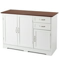 Gymax Buffet Storage Console Table Kitchen Sideboardd Home