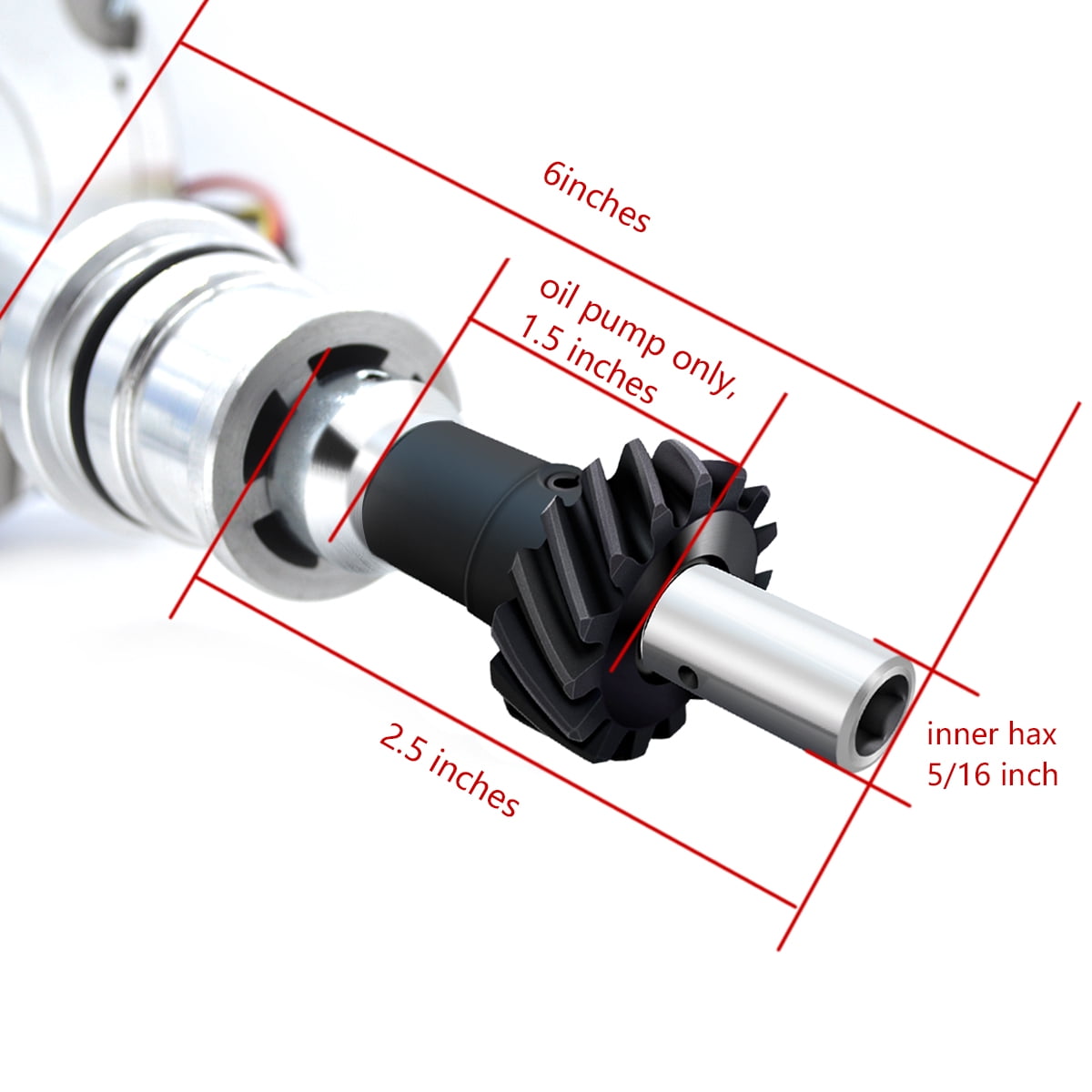 Distributor & Spark Plug Wire Fit for SBF Ford Small Block Free Pigtail Battery Wiring Harness
