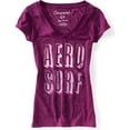 thumbnail image 1 of Aeropostale - Playera gráfica para mujer Aero Surf Burnout, Púrpura, XS, 1 of 1