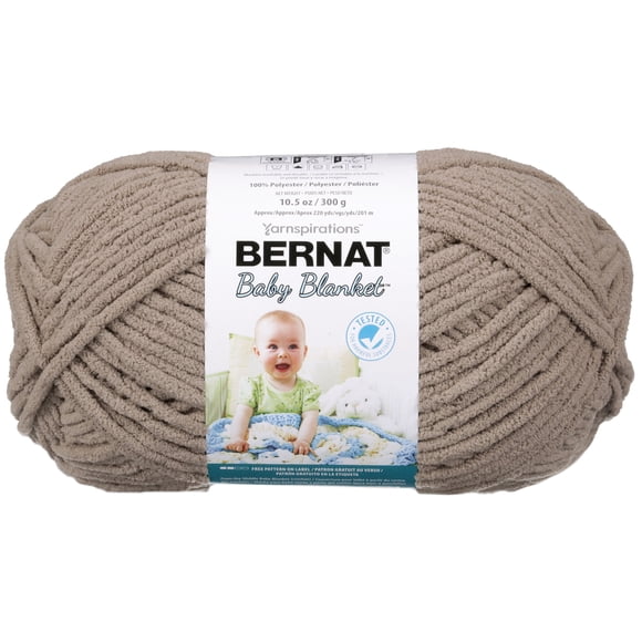 Bernat® Baby Blanket™ Yarn, Polyester #6 Super Bulky, 10.5oz/300g, 220 Yards