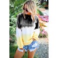 thumbnail image 2 of Sweatshirt Tie Dye pour Femmes Décontracté Léger Doux Confortable Ample Col Rond Tunique Grande Taille, 2 of 3