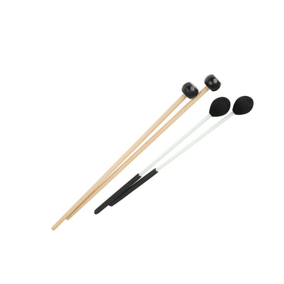 MEIBUTYUP 2 Pairs Xylophone Mallets Marimba Hammer Assorted Colors for Beginners and Professionals Music Instrument Accessories