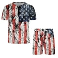 thumbnail image 4 of Ramiter Independence Day Men's Short Sleeved Set,Home leisure 2 Piece White,S, 4 of 4