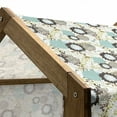 thumbnail image 5 of Vintage Pet House, Abstract Pattern of Old Fashioned Exotic Flowers Retro Revival Blossoms, Outdoor & Indoor Portable Dog Kennel with Pillow and Cover, 5 Sizes, Seafoam Brown Green, by Ambesonne, 5 of 5