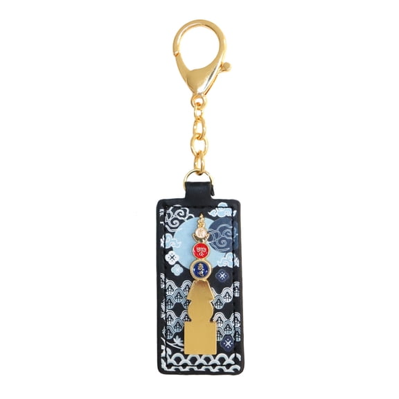 Feng Shui Five Element Pagoda Keychain with Om Ah Hum