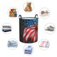 thumbnail image 4 of Balery Eagle Head With American Flag Cesta de ropa redonda con asas, impermeable, independiente, para ropa, juguetes, dormitorio y familia-Small, 4 of 6