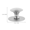 thumbnail image 2 of IDEANATEGRATE 1Set Suction Cup Door Handle for Kitchen and Bathroom Glass Doors Easy Installation Non Slip Silver, 2 of 8