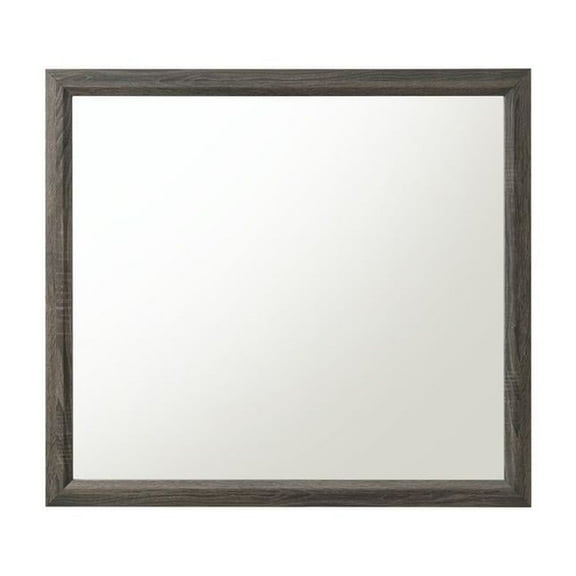 Acme Furniture Valdemar Mirror, Weathered Gray (27054)