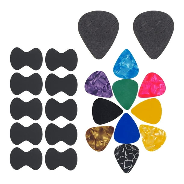 Empuñaduras para púas de guitarra Hugo Titular de selecciones Negro 22 piezas