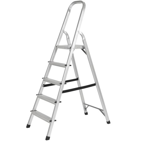 Best Choice Products 5-Step Portable Foldable Aluminum Ladder, 300lb (Best Ladder For Homeowner)
