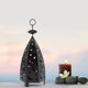 thumbnail image 3 of Candelero con forma de luna y estrella tallada clásica, candelabro de hierro, adorno para el hogar (negro), 3 of 8