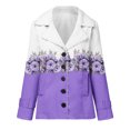 thumbnail image 4 of LSLJS Women's Fashion Long Sleeve Pocket Plush Button Coat, 4 of 5