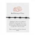 thumbnail image 4 of Knotted Red Rope Bracelet Length Lovers Paper Card Bracelet Bracelet, 4 of 9