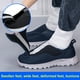 thumbnail image 3 of Zapatos Ortopédicos Sin Cordones para Hombre  Diabéticos Antideslizantes Personas Mayores (oscuro 41) Azul, 3 of 9
