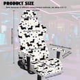 thumbnail image 5 of SCRAWLGOD Dachshund Paw Print Black White Print Gaming Chair Cover with Armrest Cover, Comfort Gaming Reclining Chair Slipcover Stretch Thick Desk Chair Seat Cover Rotating Computer Chair Protector, 5 of 7