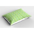 thumbnail image 2 of Ambesonne Nature Art Pillow Sham 2 Pack, Pastel Spring Leaves, 30"x20", Green, 2 of 3