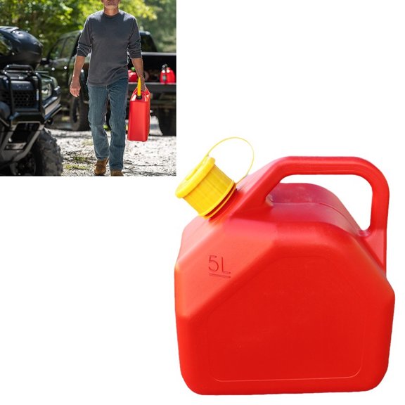 Lata De Gasolina, ABS Portátil Contenedor De Gasolina De 1,3 Galones Almacenamiento Seguro Fácil Combustible Sin Fugas Para Motosierra